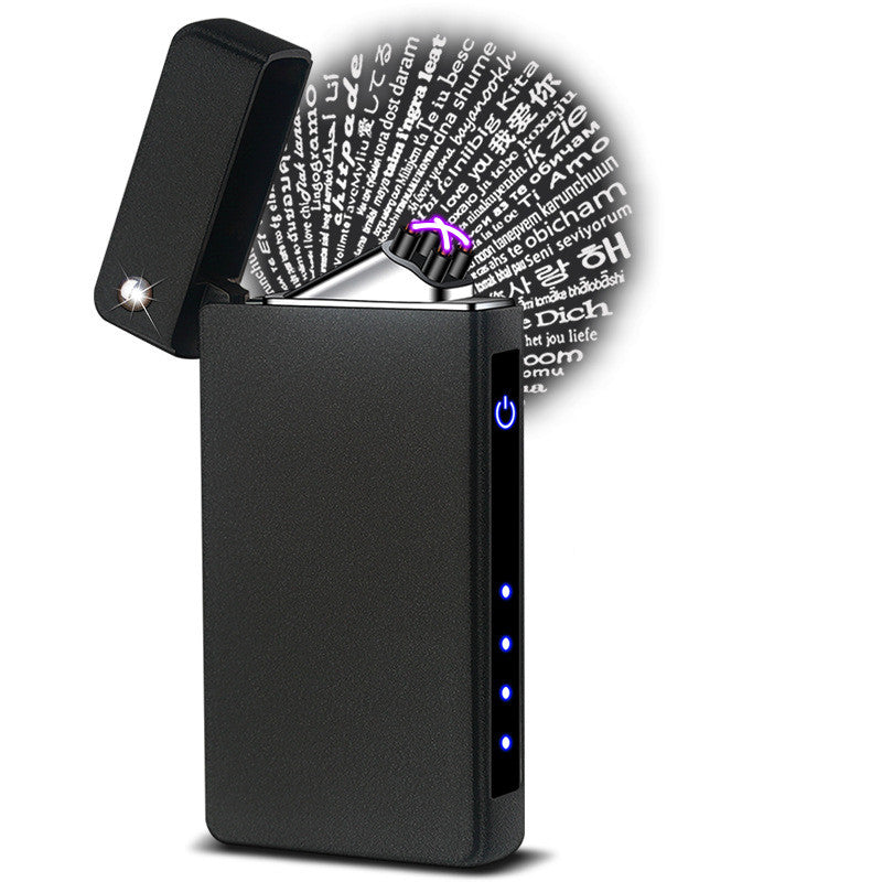electric projection lighter with engraving