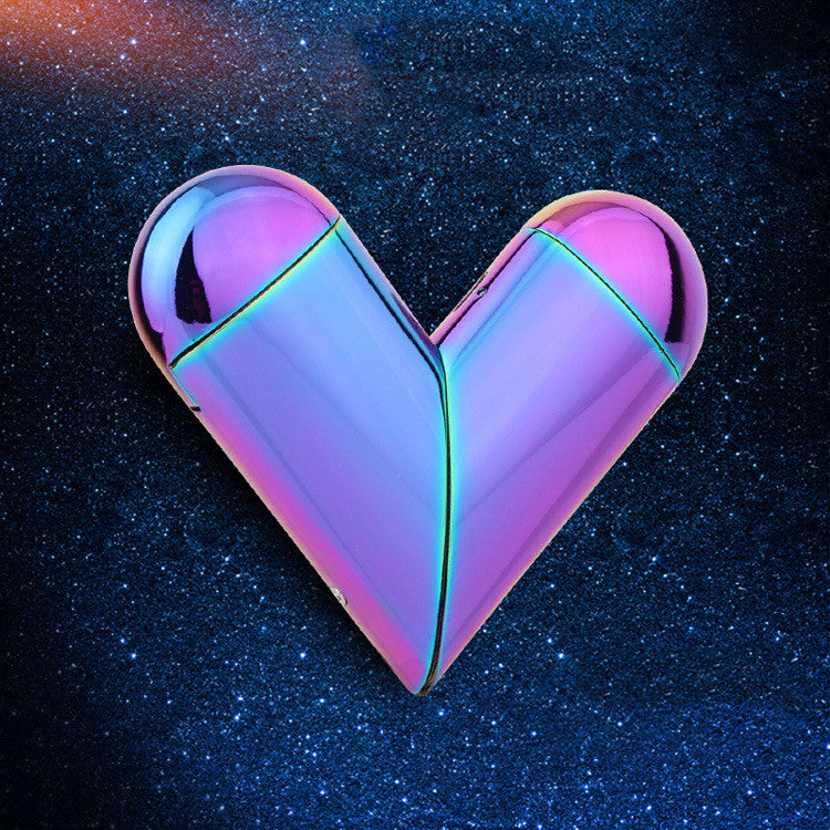 Heart Shape Gas-Electric Folding Lighter USB Electronic