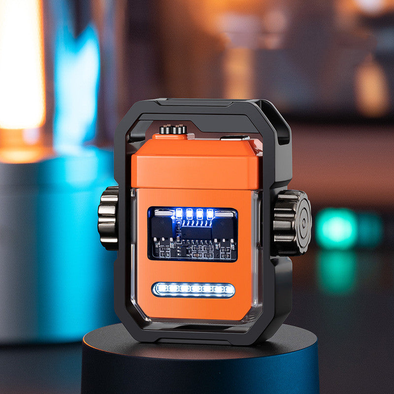 New Pulse Lighter Double Arc Outdoor Windproof Type-C Charging