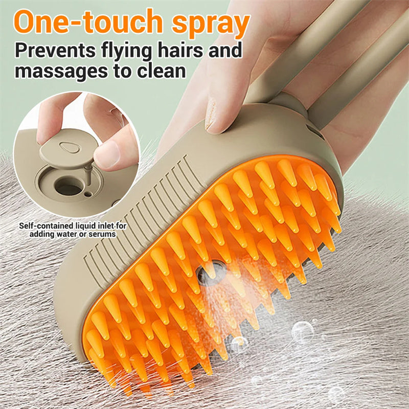 Pet steam brush 3 In 1 Electric Spray