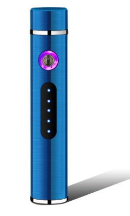 Electric Metal Rechargeable Lighters Smoking Windproof Dual Plasma