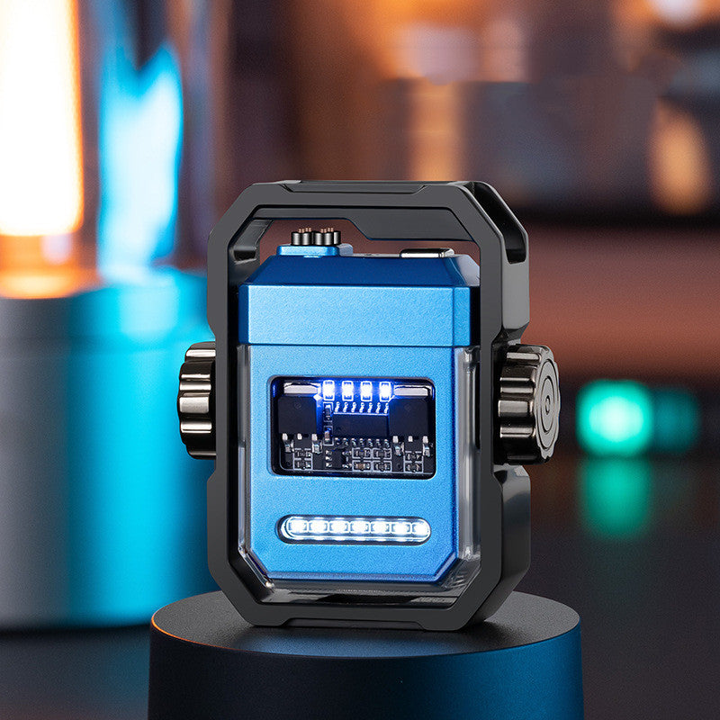 New Pulse Lighter Double Arc Outdoor Windproof Type-C Charging