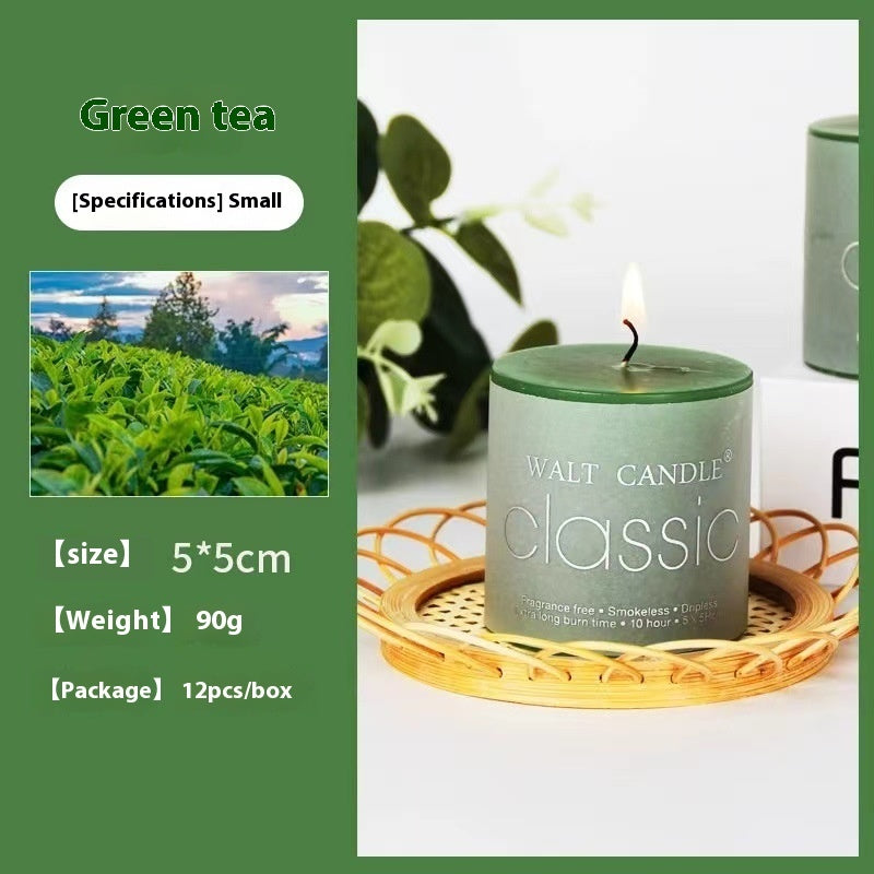 Cylindrical Color Fragrance Smokeless Candles