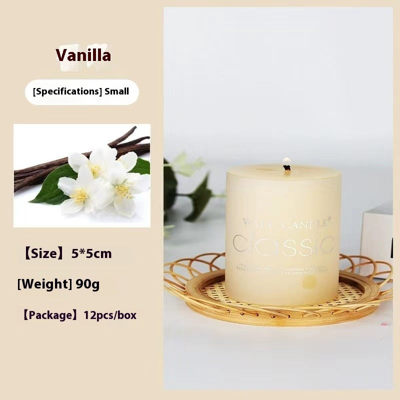 Cylindrical Color Fragrance Smokeless Candles