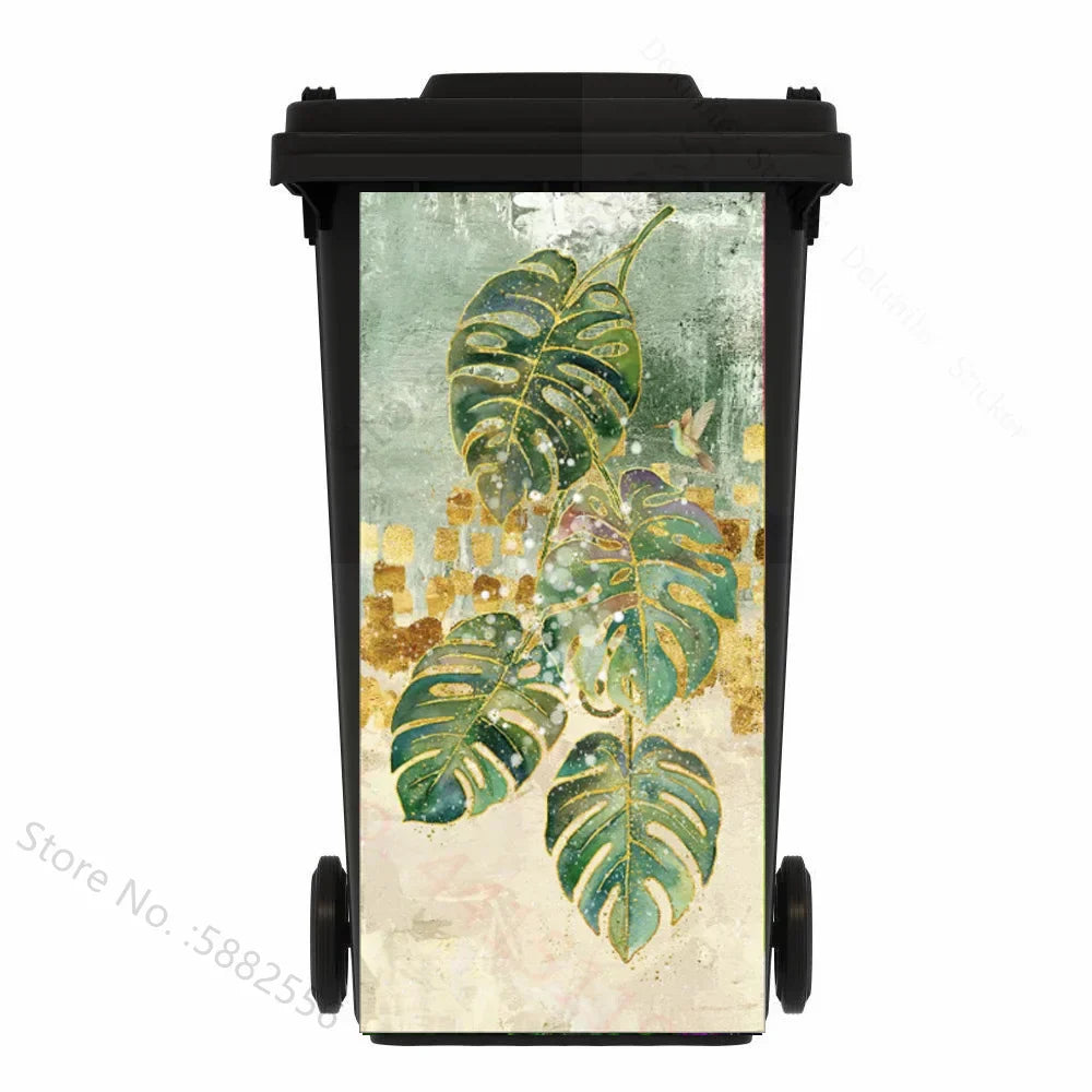Self-adhesive PVC Trash Can Sticker