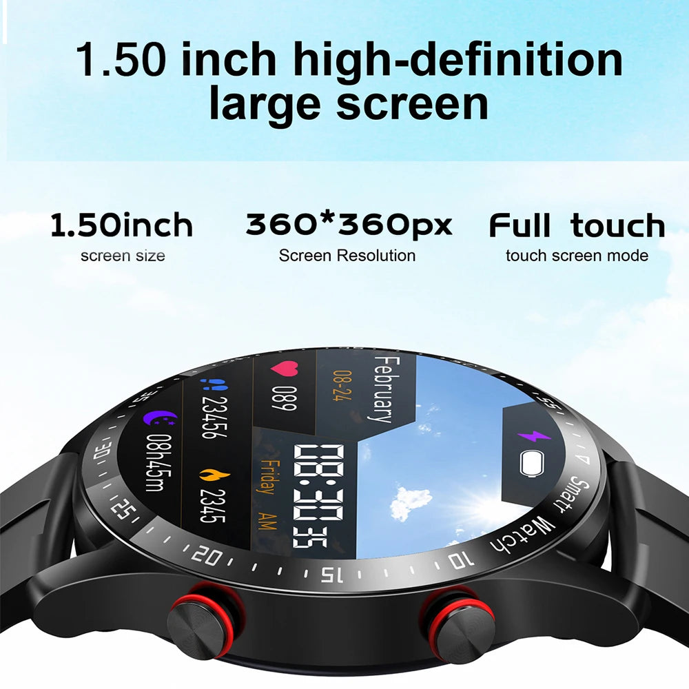 New Bluetooth Call Smart Watch Men 360*360 HD Display Heart Rate Fitness Tracker ECG+PPG Business Smartwatches For Huawei