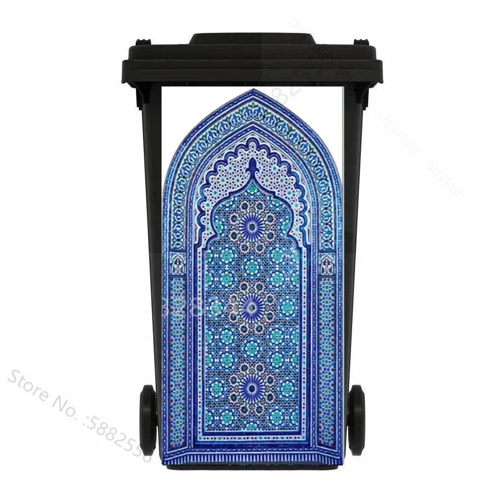 Self-adhesive PVC Trash Can Sticker