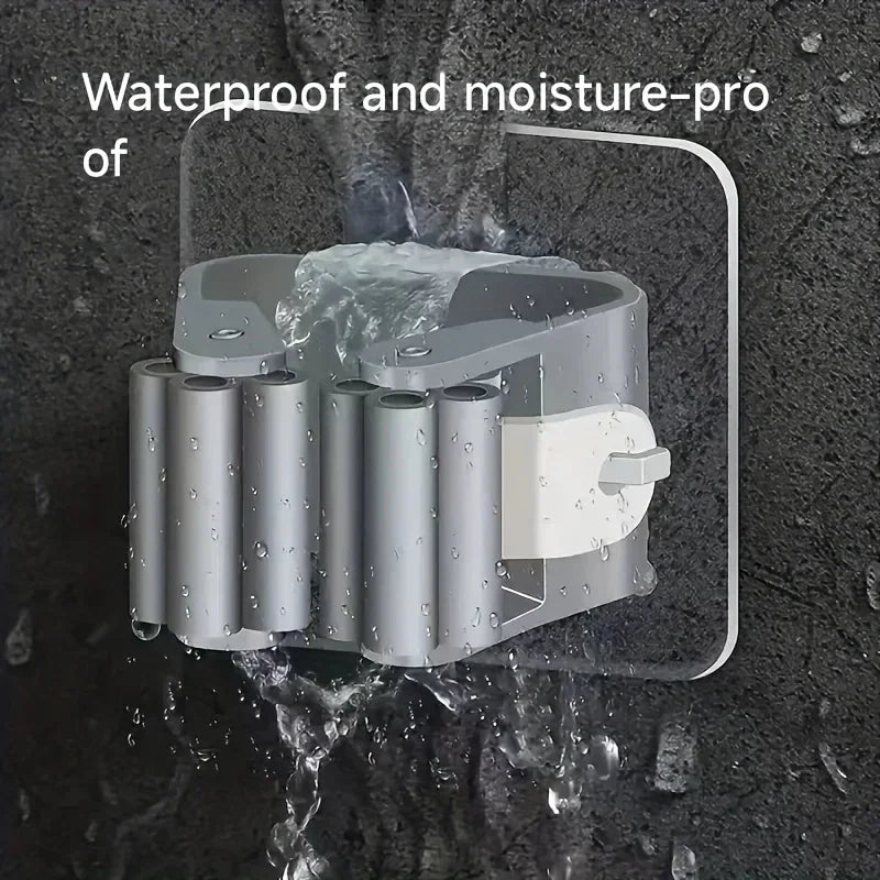 Self-Adhesive Wall-Mounted Mop Holder