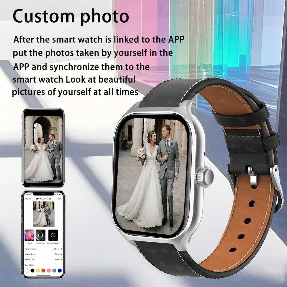 Business Pro Smartwatches Men 1.77 Full Touch Screen Bluetooth Call Health Tracking