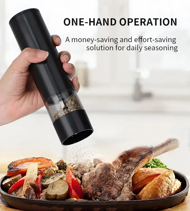 USB Rechargeable Electric Salt and Pepper Grinder
