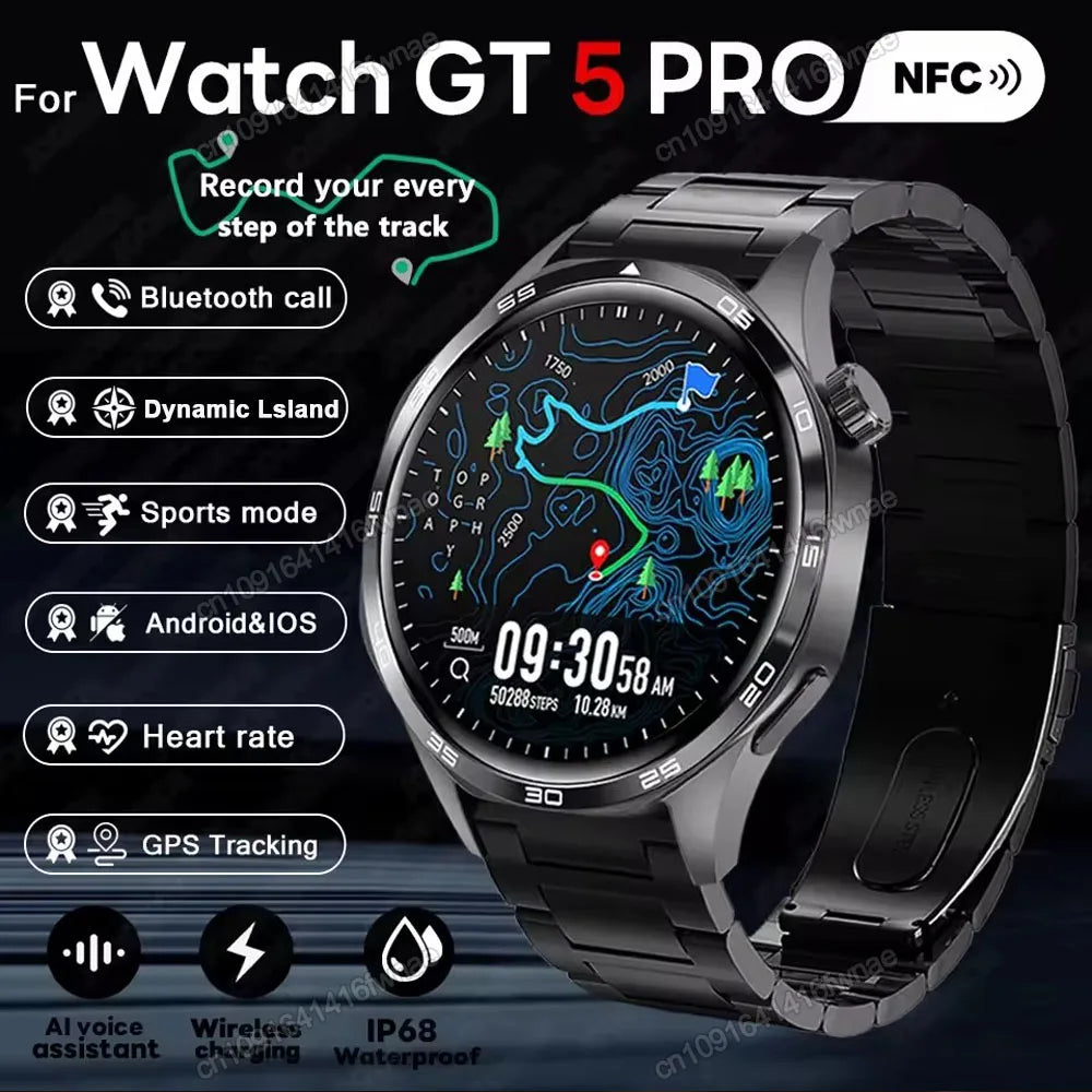 GT 5 PRO Smart Watch Mens Watch 5 Pro OLED