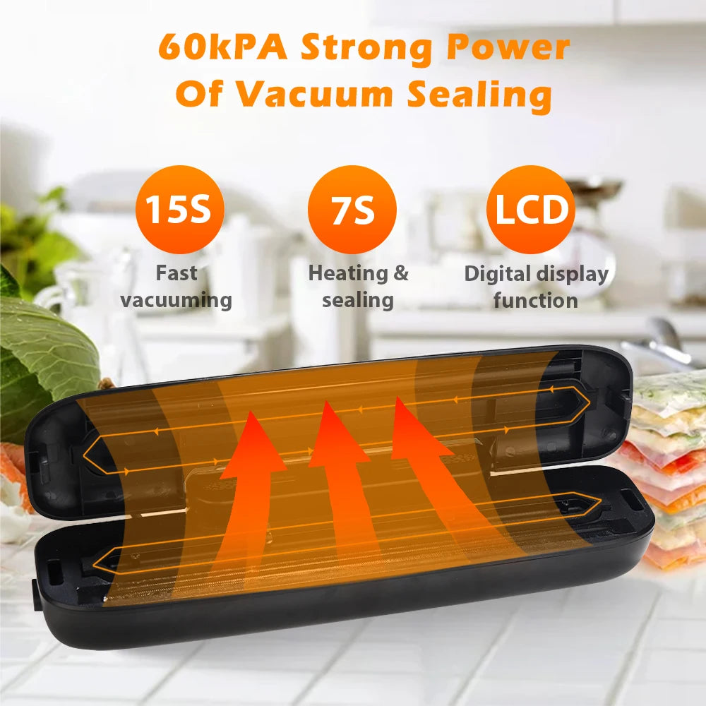 Vacuum Sealer Packaging Machine Food With Free 10pcs Vacuum bags