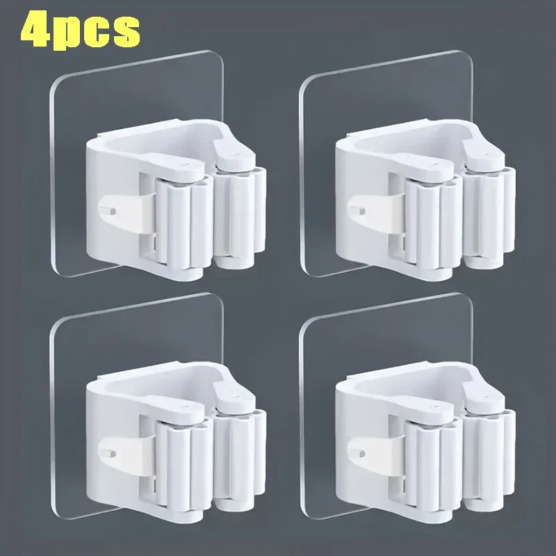 Self-Adhesive Wall-Mounted Mop Holder