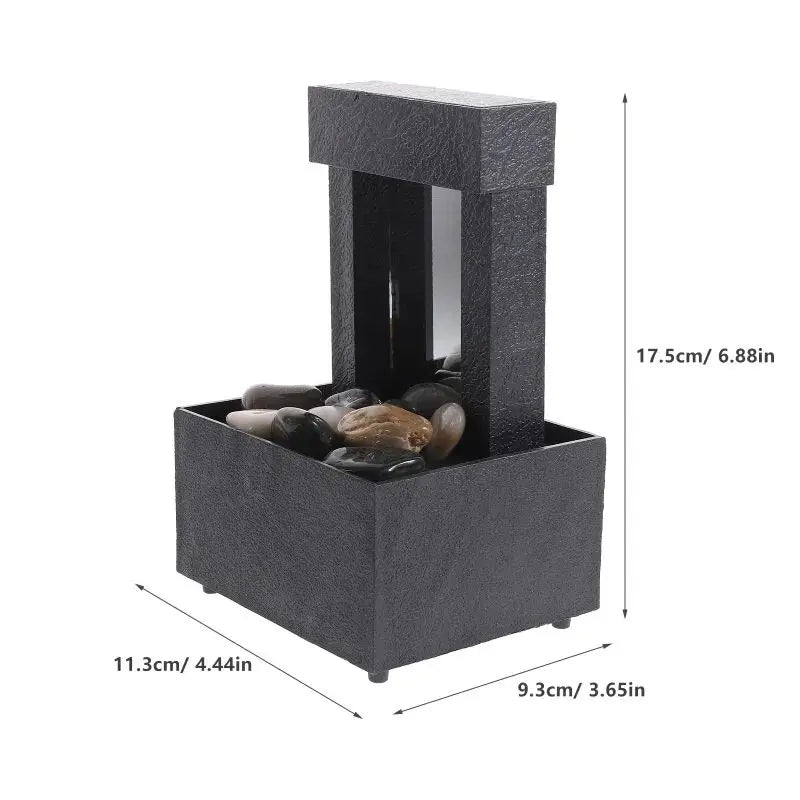 Desktop Water Fountain Decor TableTop Fountain Relaxation Tabletop Relaxion Mini Indoor Water Fountain for Home Decor Crafts