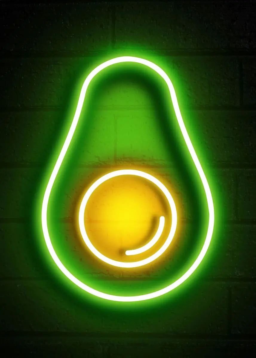 Pineapple Strawberry Banana Peach Fruit Neon Sign Poster Canvas Painting Print Wall Pictures Restaurant Kitchen Bar Room Decor