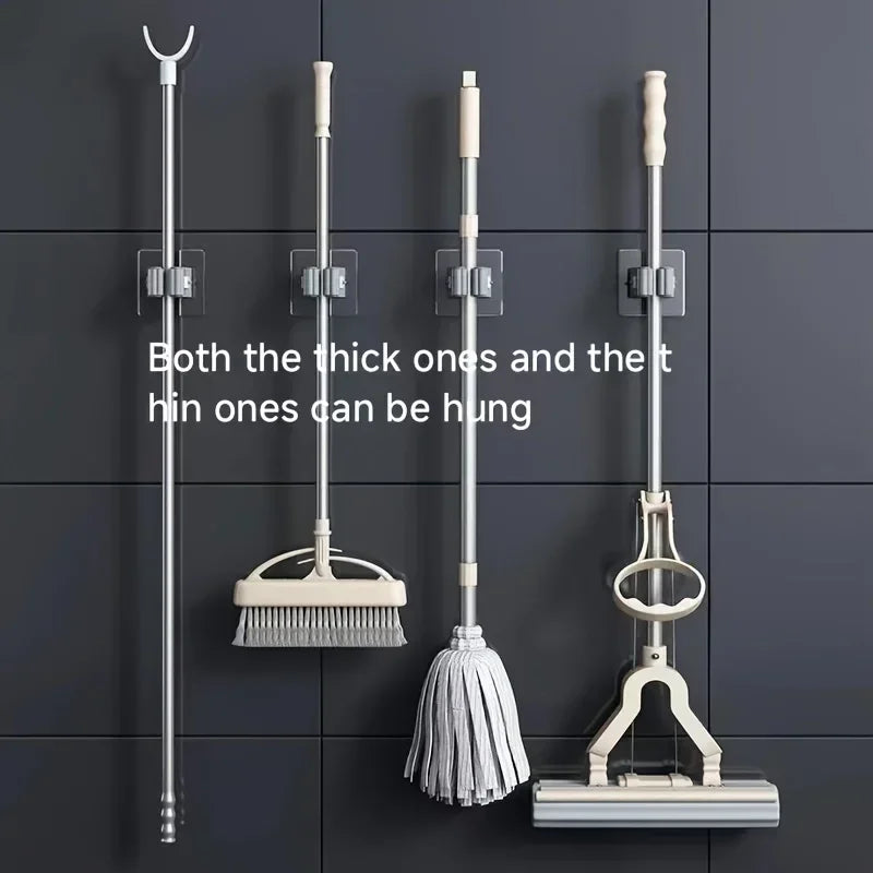Self-Adhesive Wall-Mounted Mop Holder