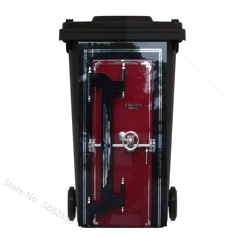 Self-adhesive PVC Trash Can Sticker