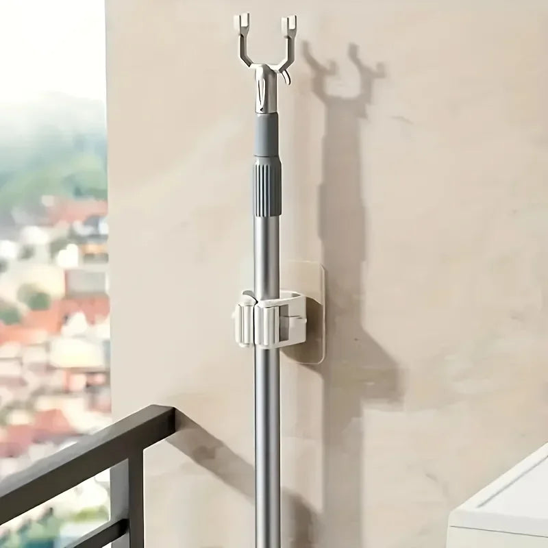 Self-Adhesive Wall-Mounted Mop Holder