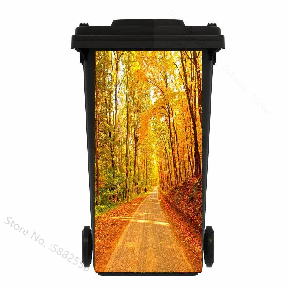 Self-adhesive PVC Trash Can Sticker