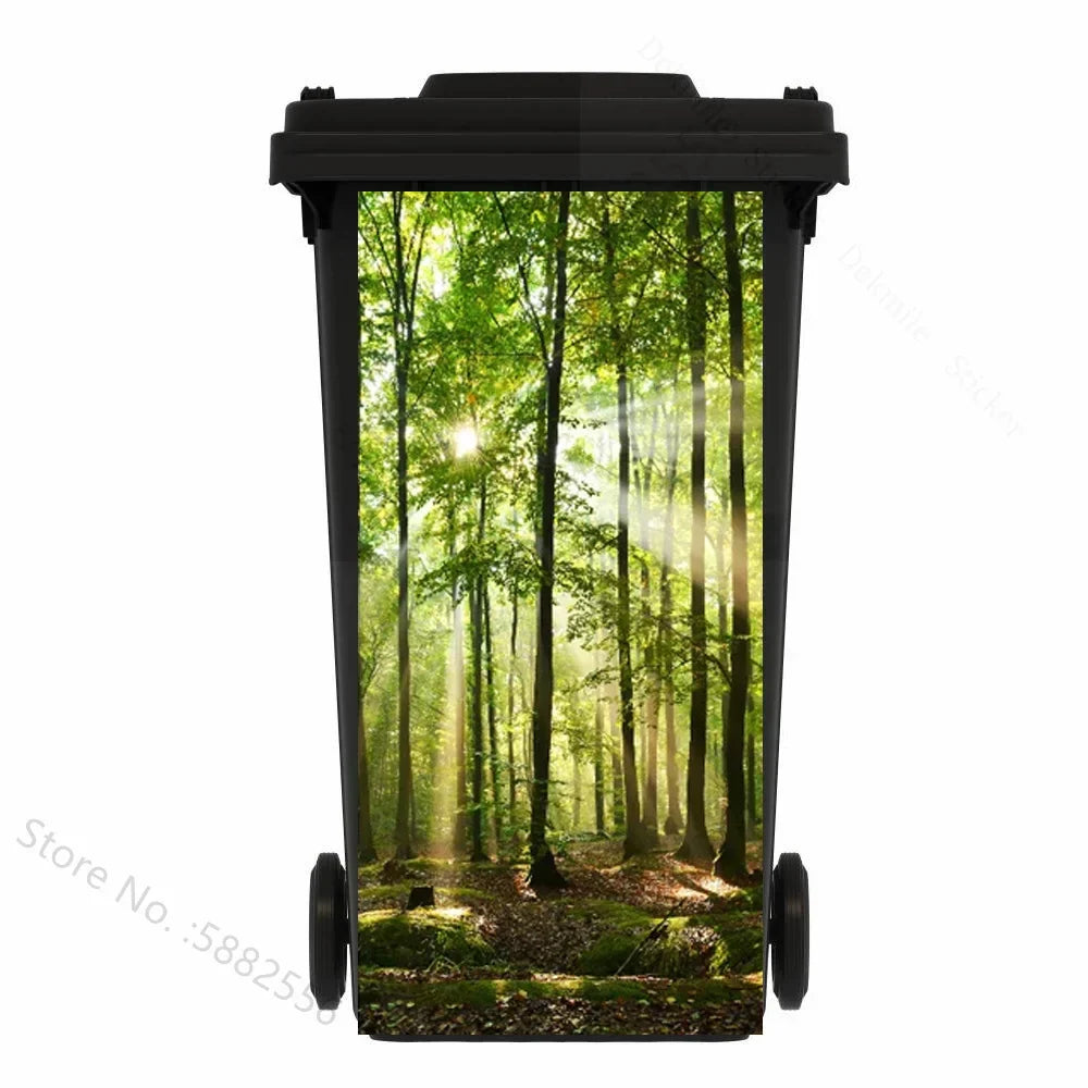 Self-adhesive PVC Trash Can Sticker