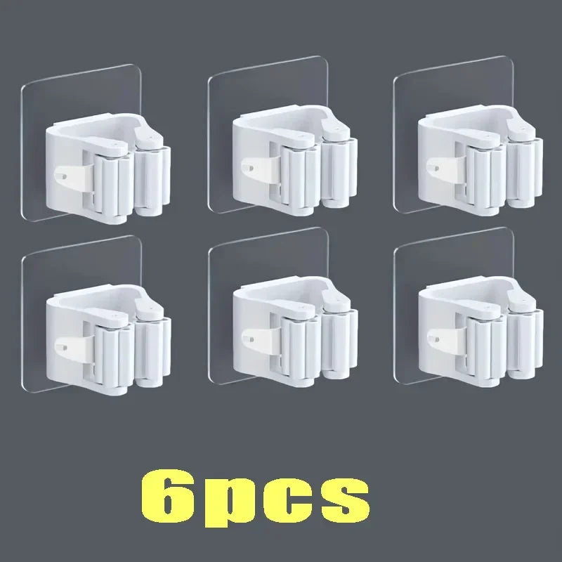 Self-Adhesive Wall-Mounted Mop Holder