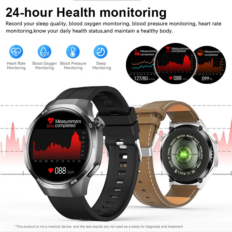 HUAWEI New GPS NFC Smart Watch Men 1.53-inch HD Display Screen Heart Rate Bluetooth Call Sports Waterproof Smartwatches
