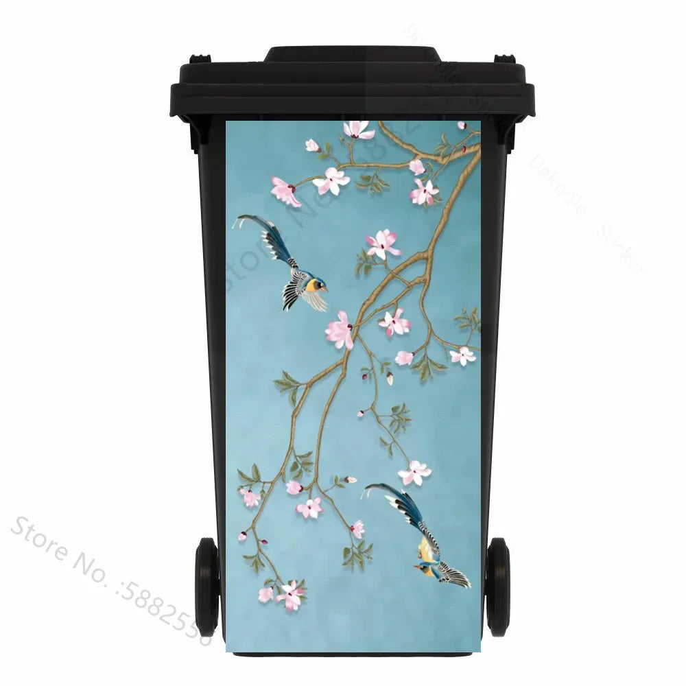 Self-adhesive PVC Trash Can Sticker