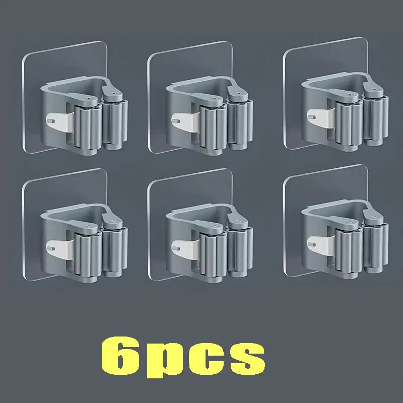 Self-Adhesive Wall-Mounted Mop Holder