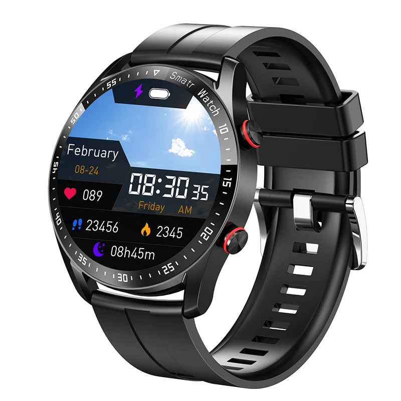 New Bluetooth Call Smart Watch Men 360*360 HD Display Heart Rate Fitness Tracker ECG+PPG Business Smartwatches For Huawei