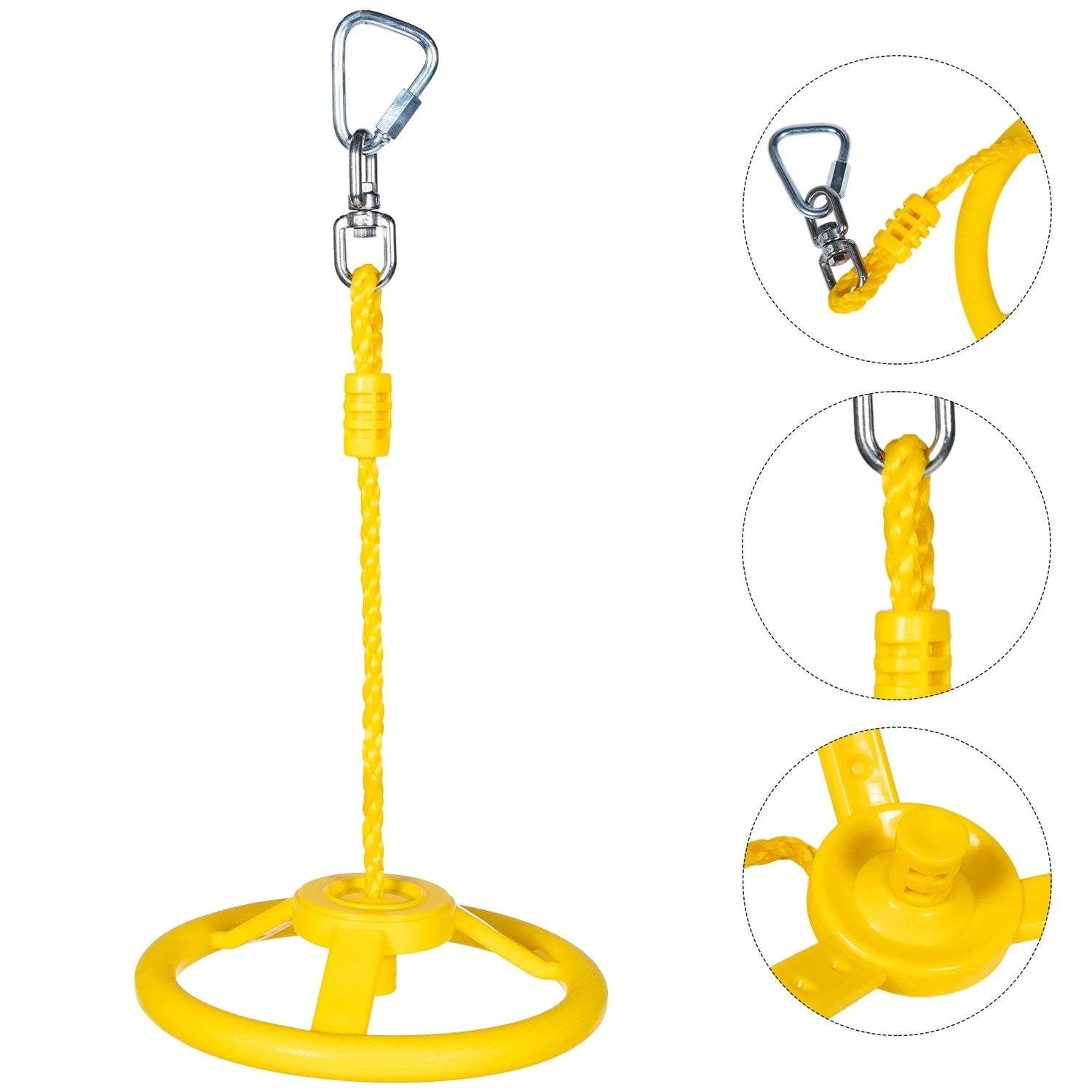 Ninja Wheel Gym Equipment Monkey Ring Kids Exercise Indoor Hanging Grip Balance Abs Children Lifting