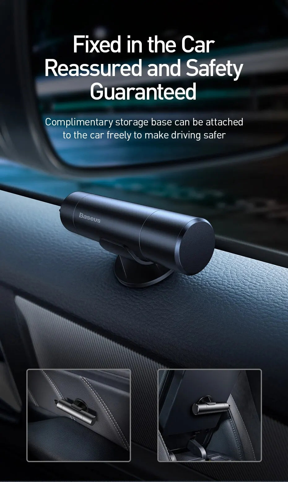 Baseus Car Safety Hammer Mini Car Window Glass Breaker