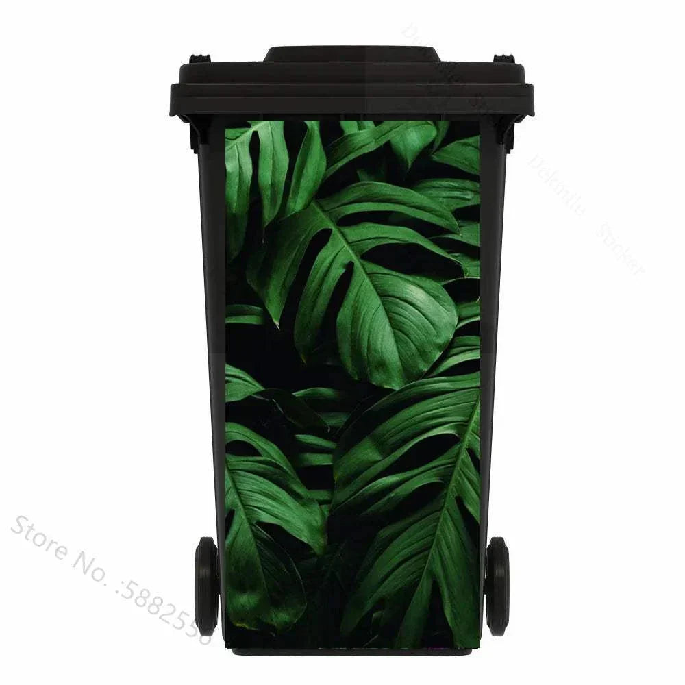 Self-adhesive PVC Trash Can Sticker