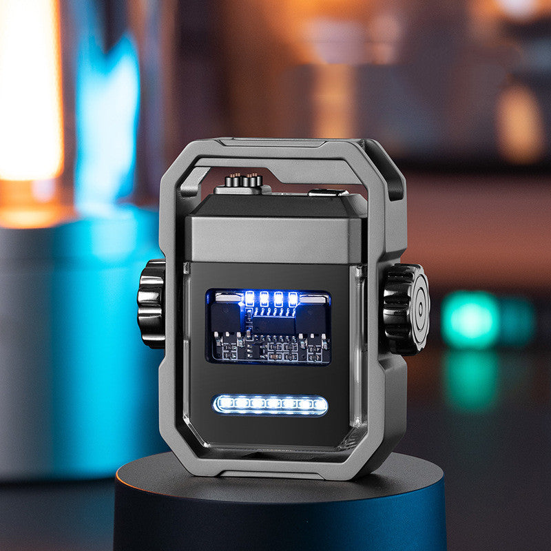 New Pulse Lighter Double Arc Outdoor Windproof Type-C Charging
