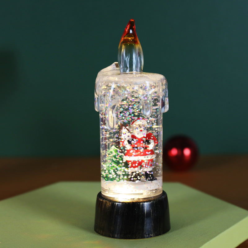 Christmas Decorations Candle Light Crystal