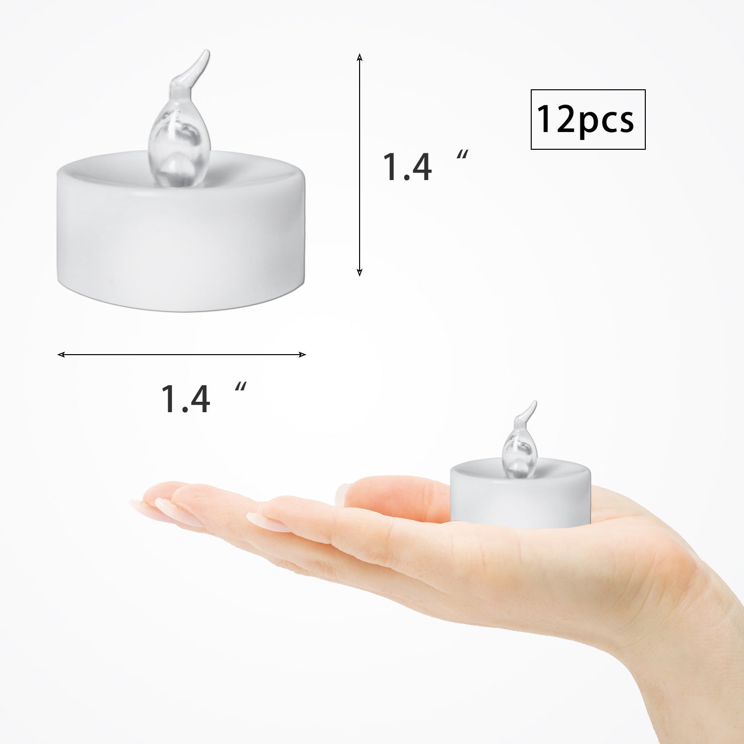 Electronic Candles Flickering LED Tea Light (Battery operated)