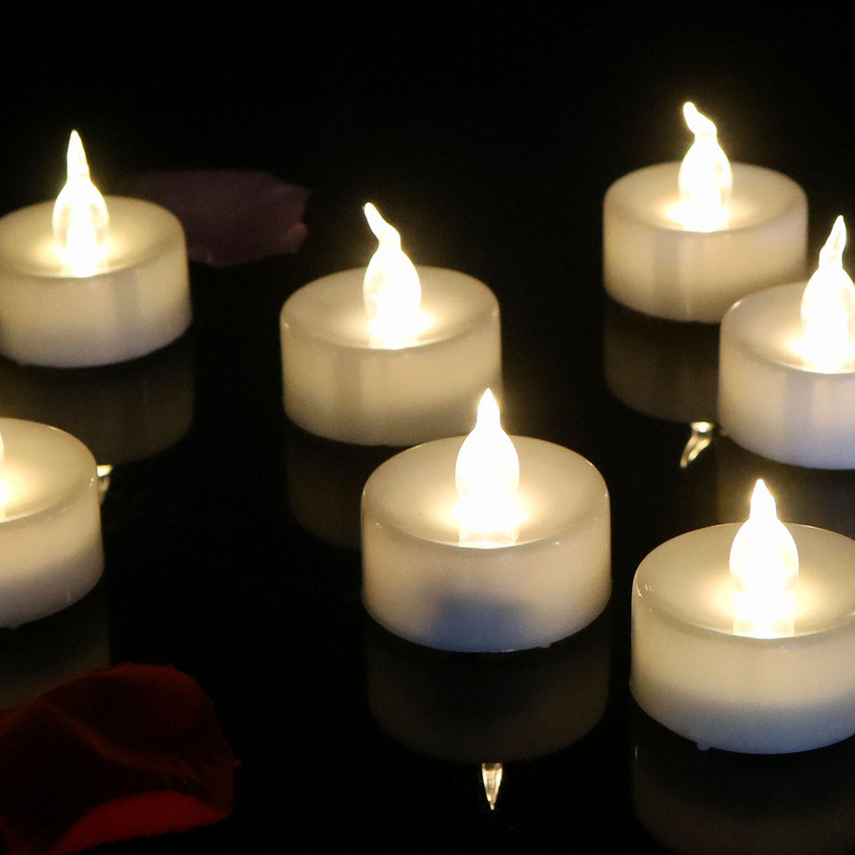 Electronic Candles Flickering LED Tea Light (Battery operated)