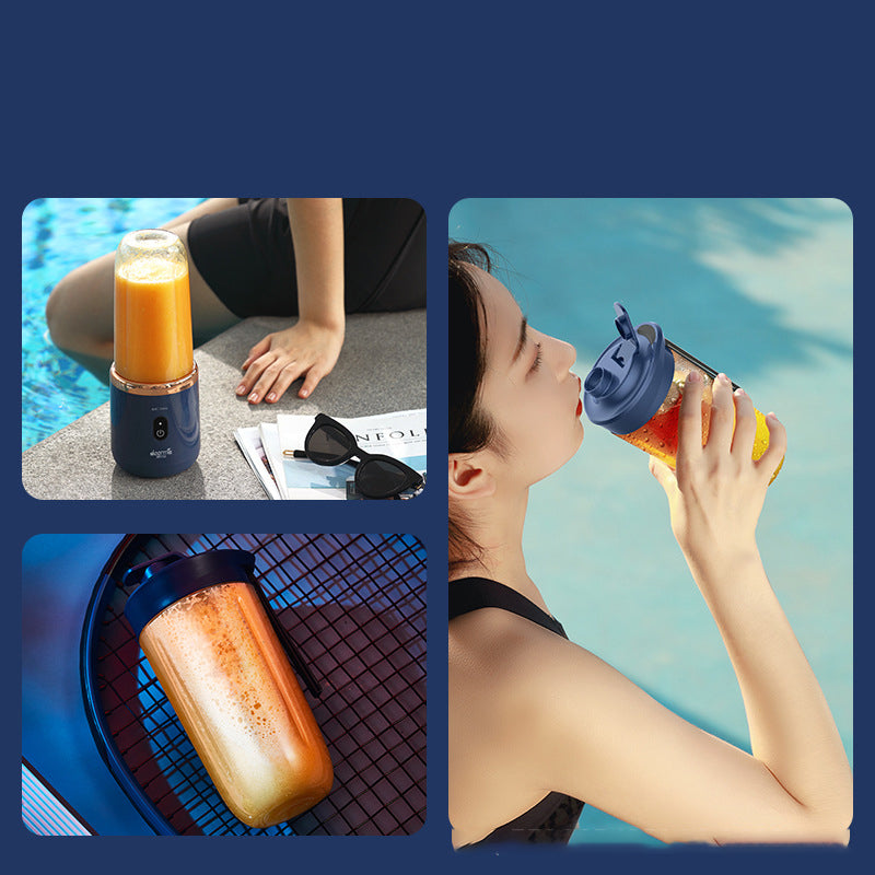 6blade Portable Blender Mini Juicer Cup Extractor Smoothie USB Chargin