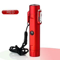 Outdoor Travel Compass Rechargeable Lighter Tube Waterproof Lighter