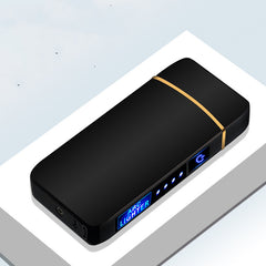 Windproof Electric Dual  Lighter USB Rechargeable Flameless Plasma 