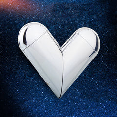 Heart Shape Gas-Electric Folding Lighter USB Electronic 