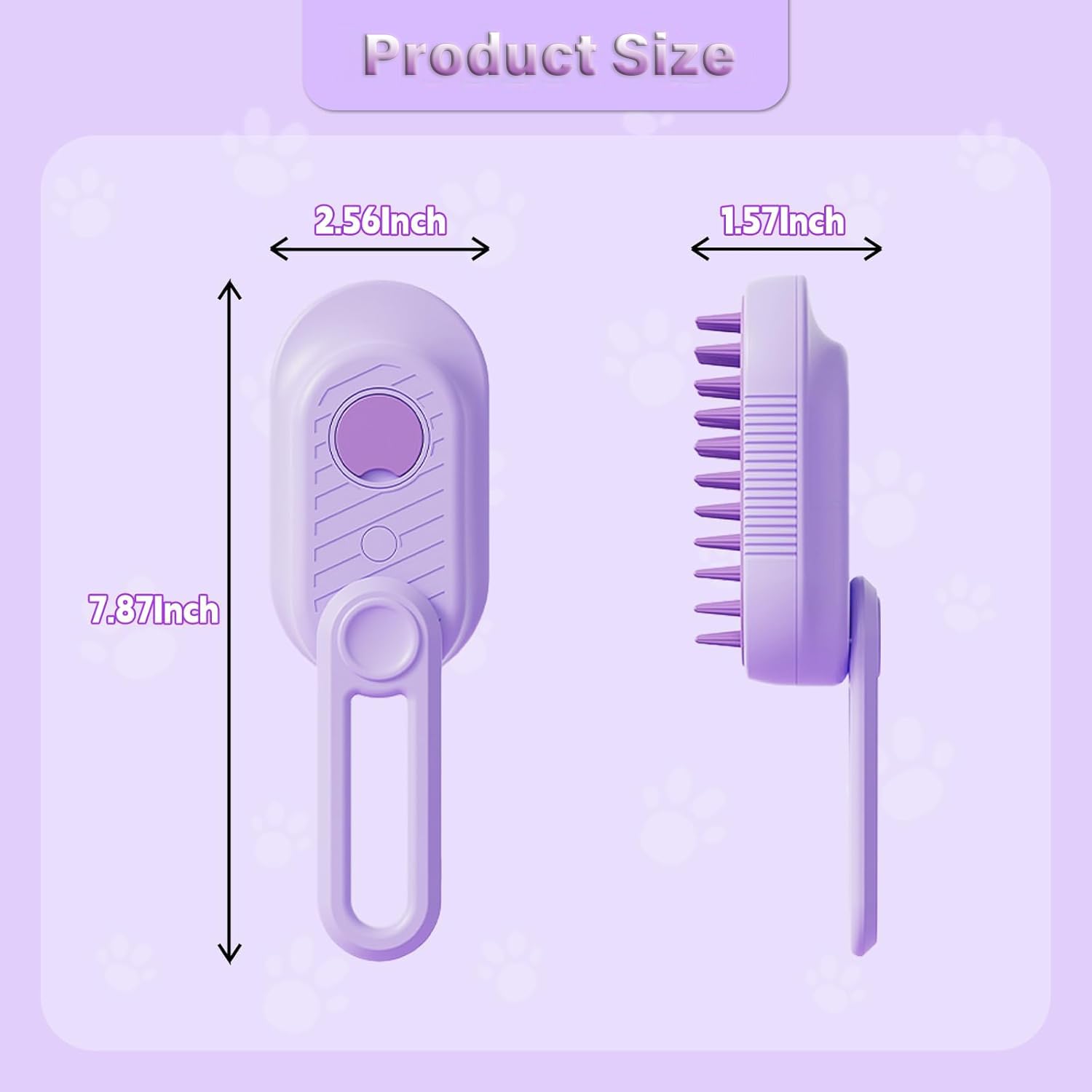 3-in-1 pet steam brush