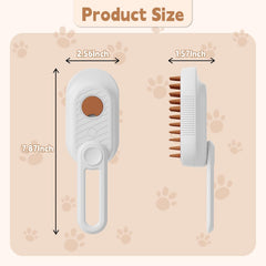 3-in-1 pet steam brush