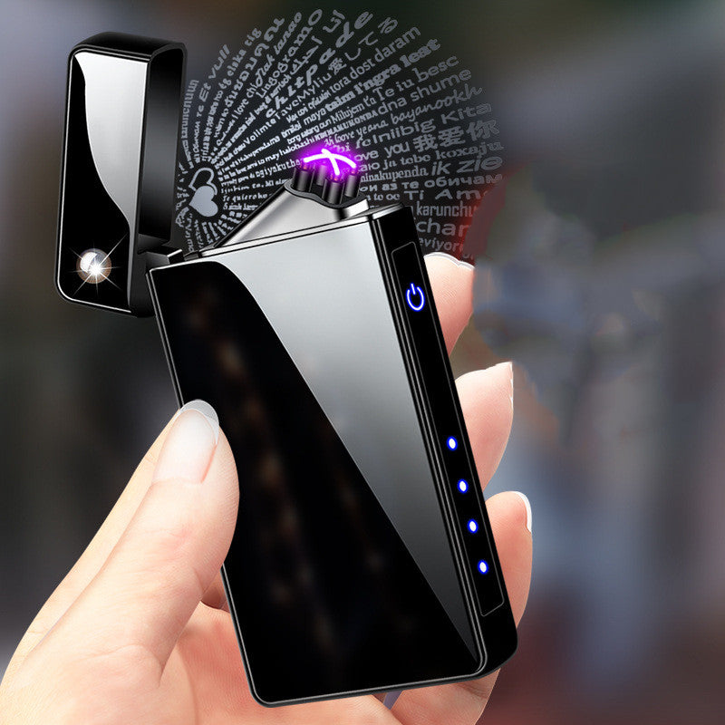 electric projection lighter with engraving
