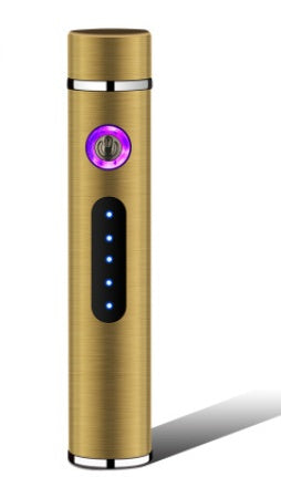 Electric Metal Rechargeable Lighters Smoking Windproof Dual Plasma