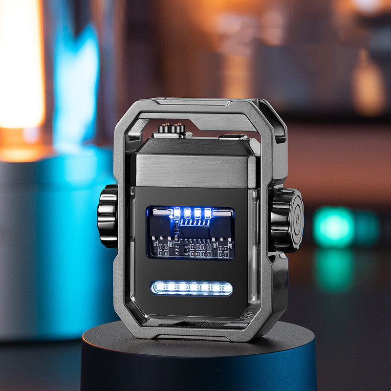 New Pulse Lighter Double Arc Outdoor Windproof Type-C Charging