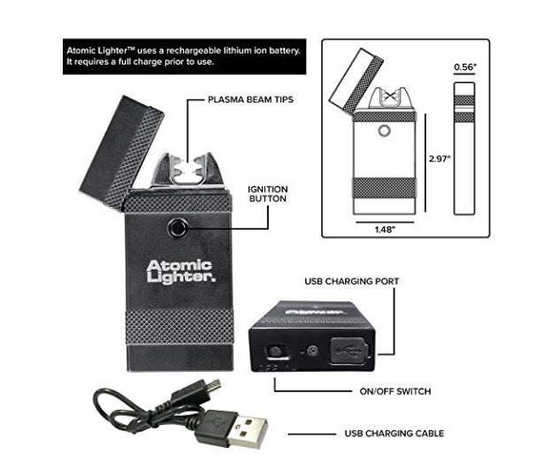 USB Atomic lighter Rechargeable Electric Lighter