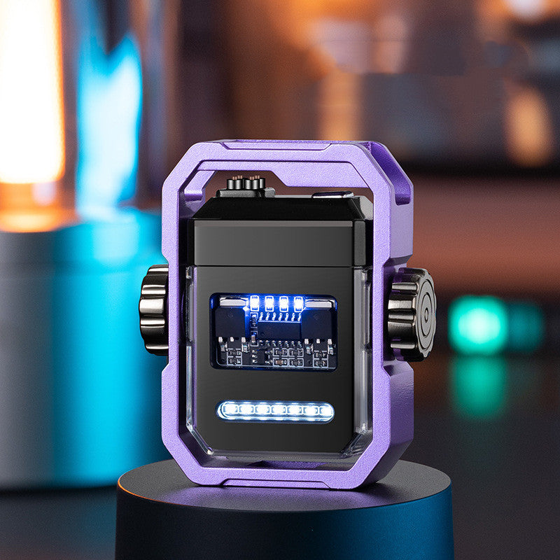 New Pulse Lighter Double Arc Outdoor Windproof Type-C Charging