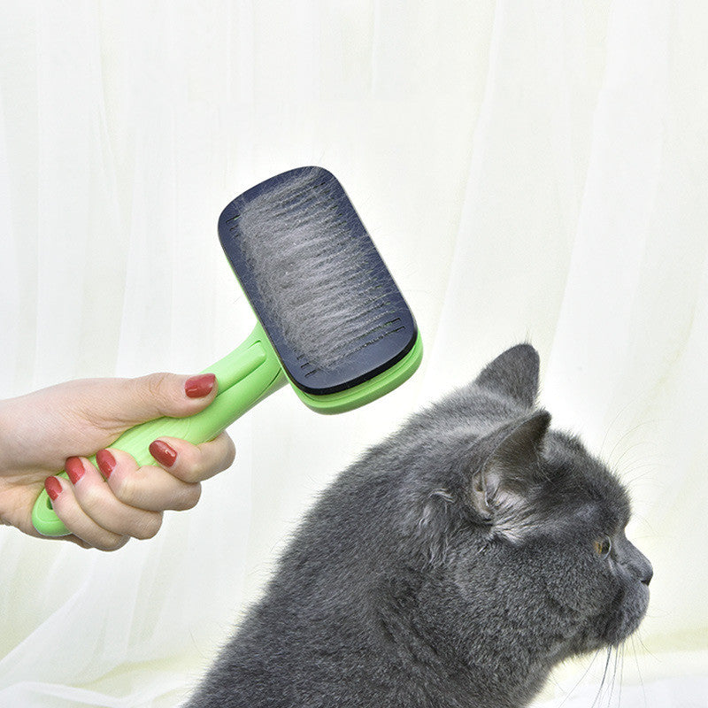 Pet hair automatic removal brush