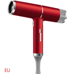New Concept Hair DryerNew Concept Hair Dryer in red color with a sleek design and multiple function buttons.