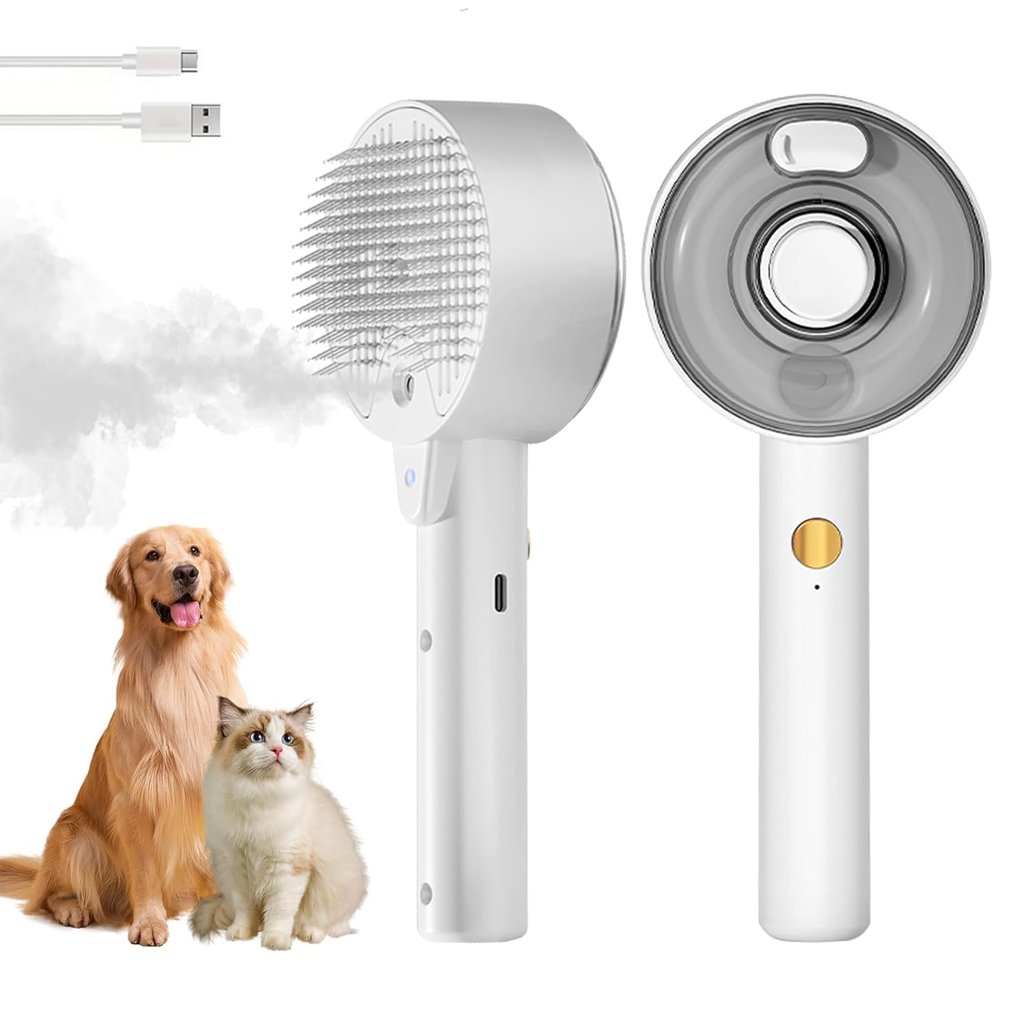 4-in-1 cat steam brush